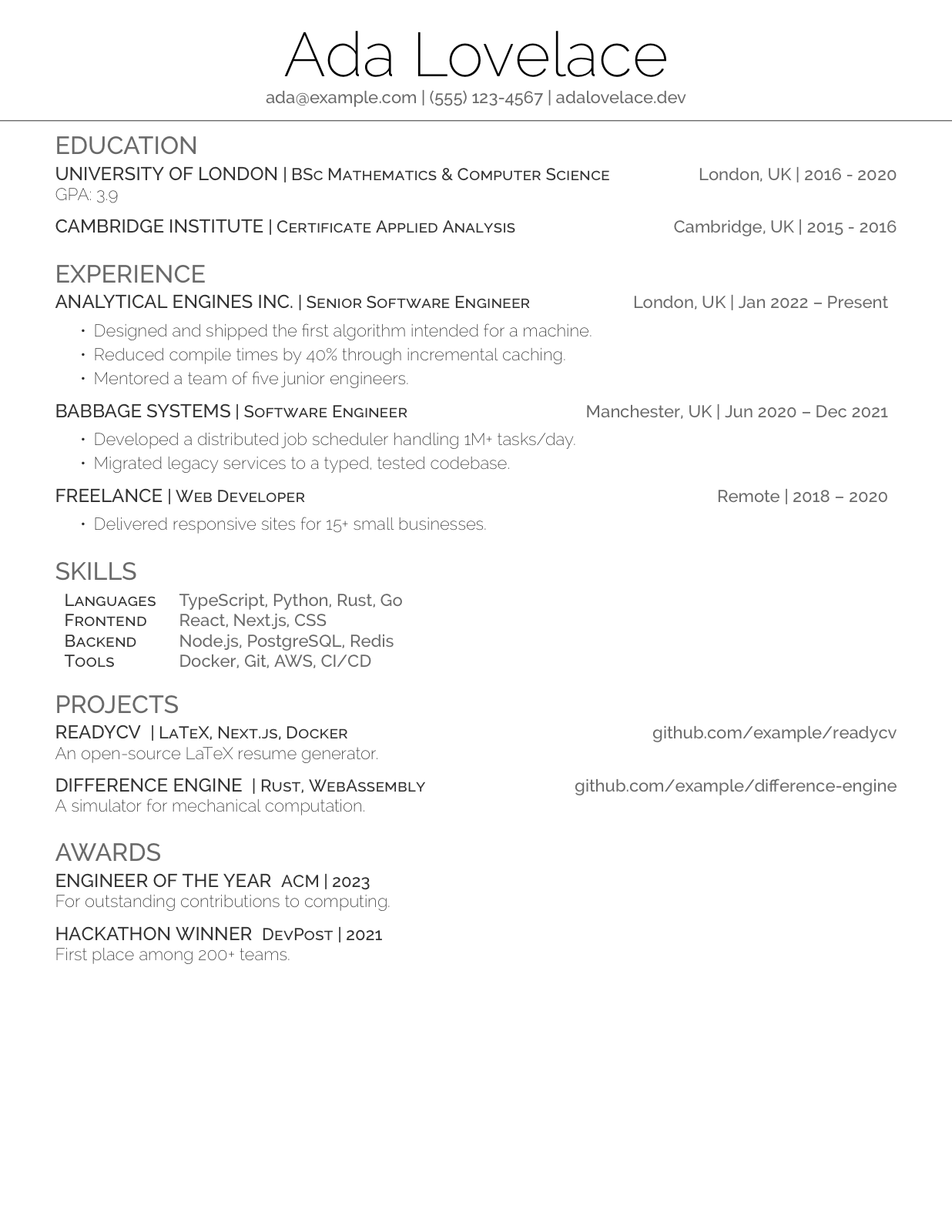 Resume template 4