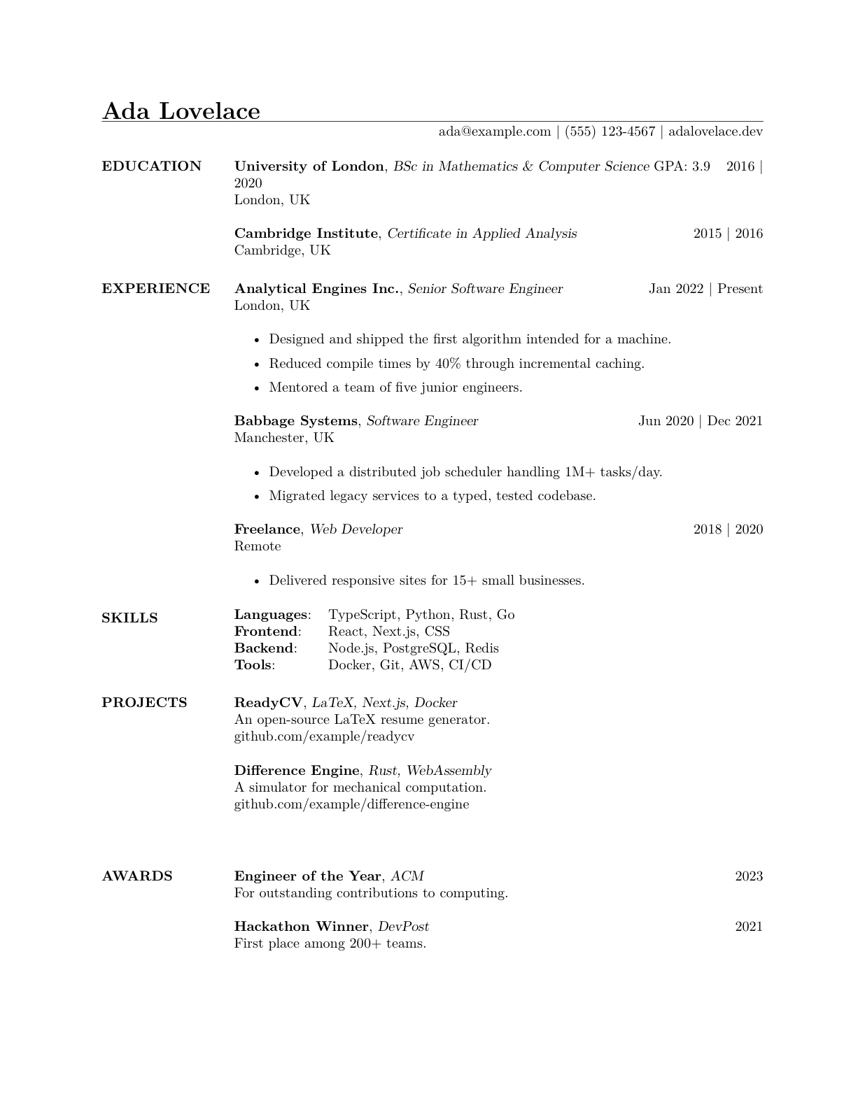 Resume template 5