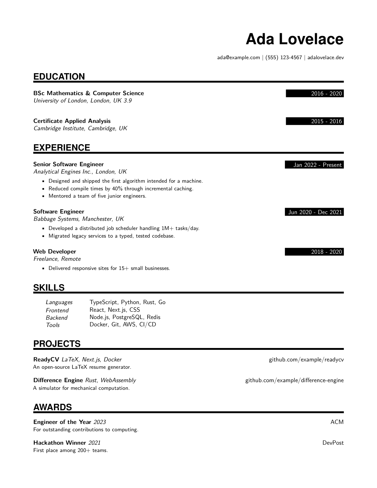 Resume template 9